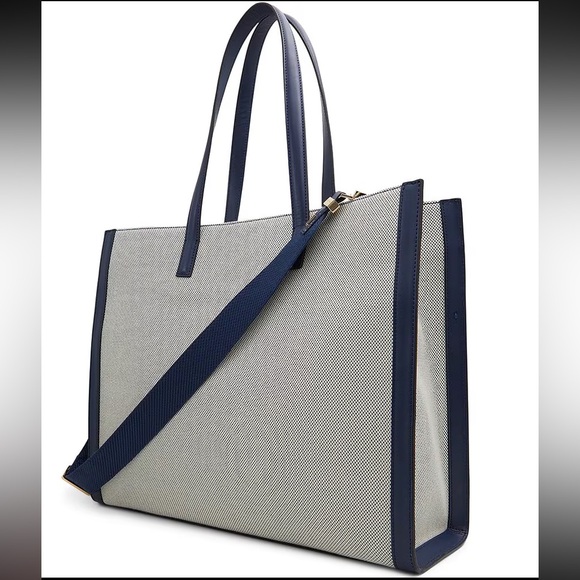 💝💝💝 Ted Baker London Grey Canvas Grace Large Tote Bag 💝💝💝 - Picture 5 of 11